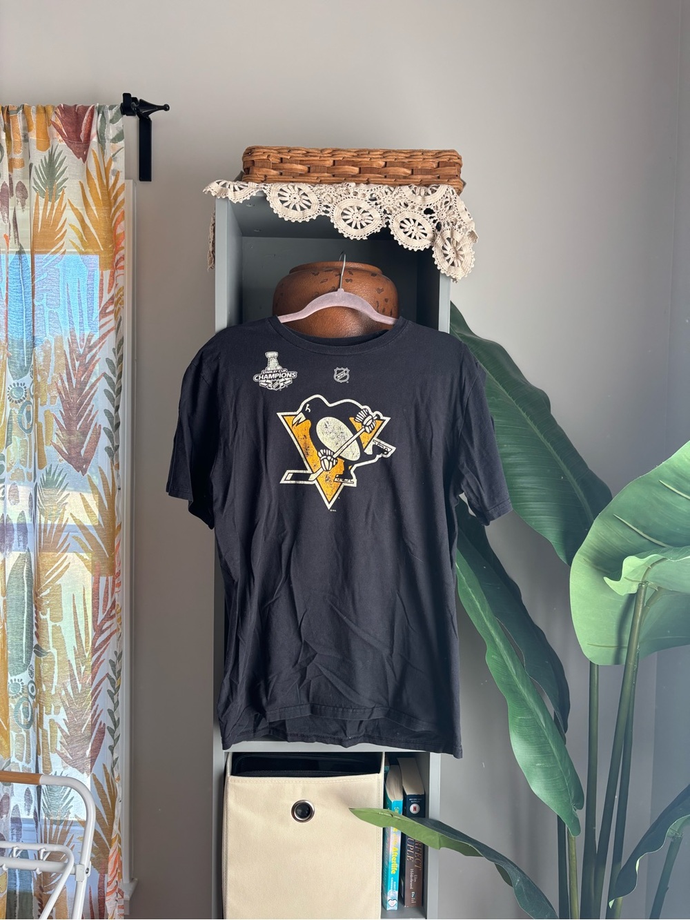 reebok pittsburgh penguins letang #58 stanley cup champions tee